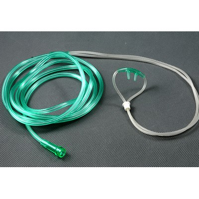 ADULT NASAL OXYGEN CANNULA CURVED NON-FLARED